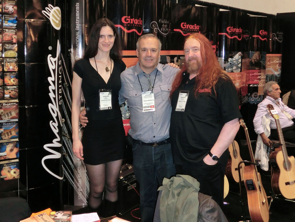 mit Reno Schnell und Carlos Medina - MAGMA Stand NAMM Show